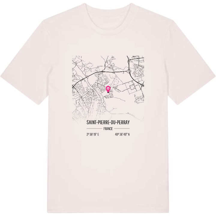 Saint-Pierre-du-Perray karta t-shirt – t-shirt från PinShirt