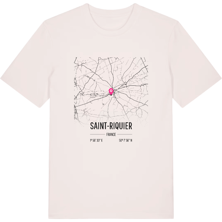 Saint-Riquier karta t-shirt – t-shirt från PinShirt