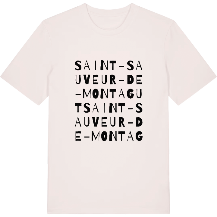 Saint-Sauveur-de-Montagut ordlek t-shirt – t-shirt från PinShirt