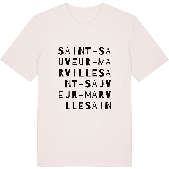 Saint-Sauveur-Marville ordlek t-shirt – t-shirt från PinShirt