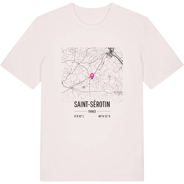 Saint-Sérotin karta t-shirt – t-shirt från PinShirt