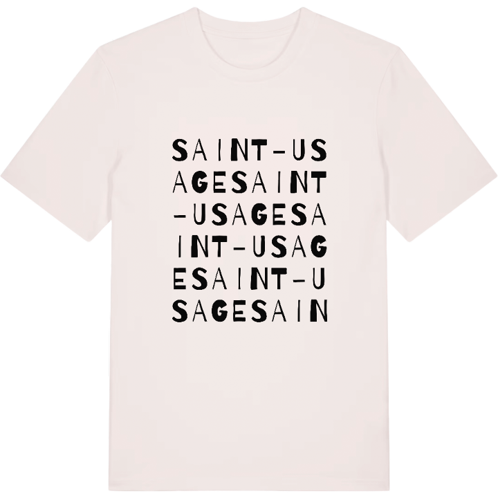 Saint-Usage ordlek t-shirt – t-shirt från PinShirt
