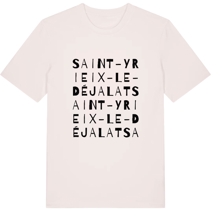 Saint-Yrieix-le-Déjalat ordlek t-shirt – t-shirt från PinShirt