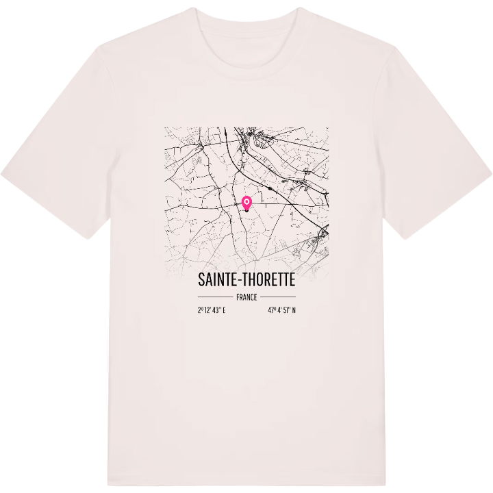 Sainte-Thorette karta t-shirt – t-shirt från PinShirt