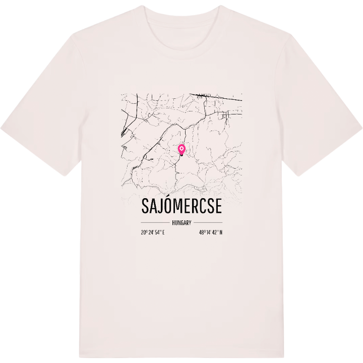 Sajómercse karta t-shirt – t-shirt från PinShirt