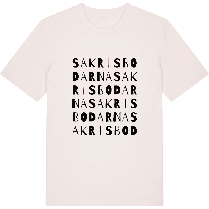 Sakrisbodarna ordlek t-shirt – t-shirt från PinShirt