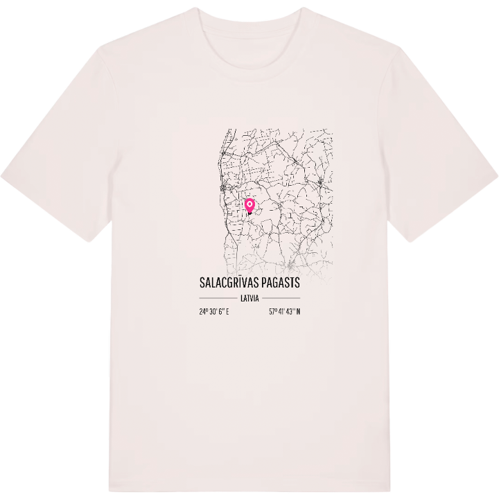 Salacgrīvas pagasts karta t-shirt – t-shirt från PinShirt