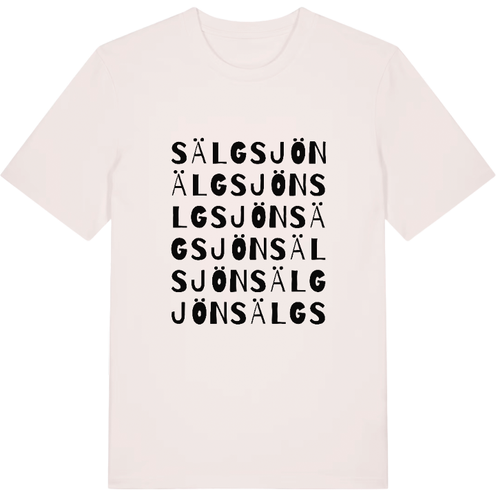 Sälgsjön ordlek t-shirt – t-shirt från PinShirt
