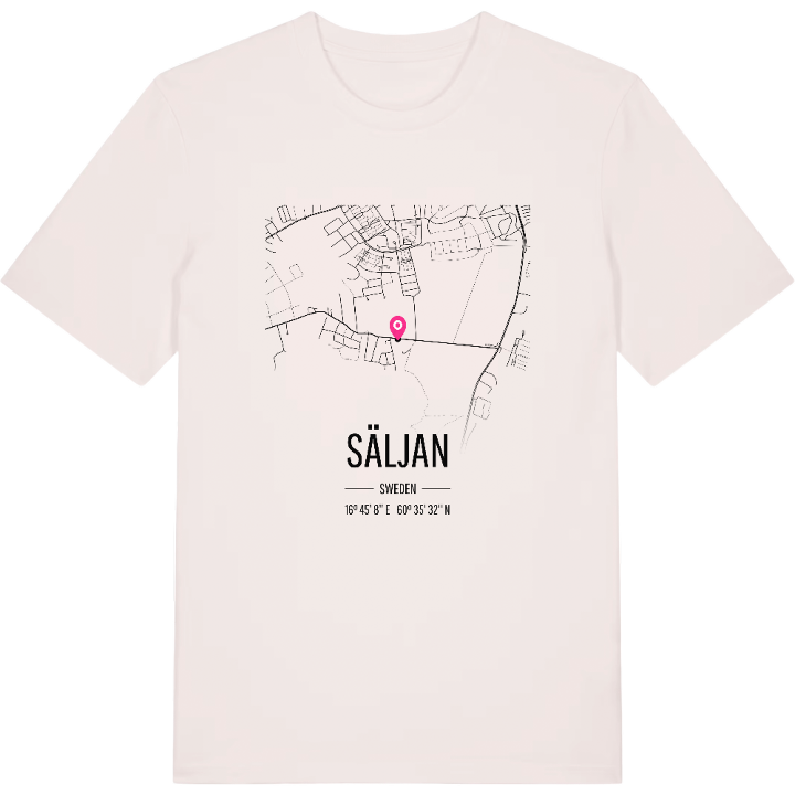 Säljan karta t-shirt – t-shirt från PinShirt