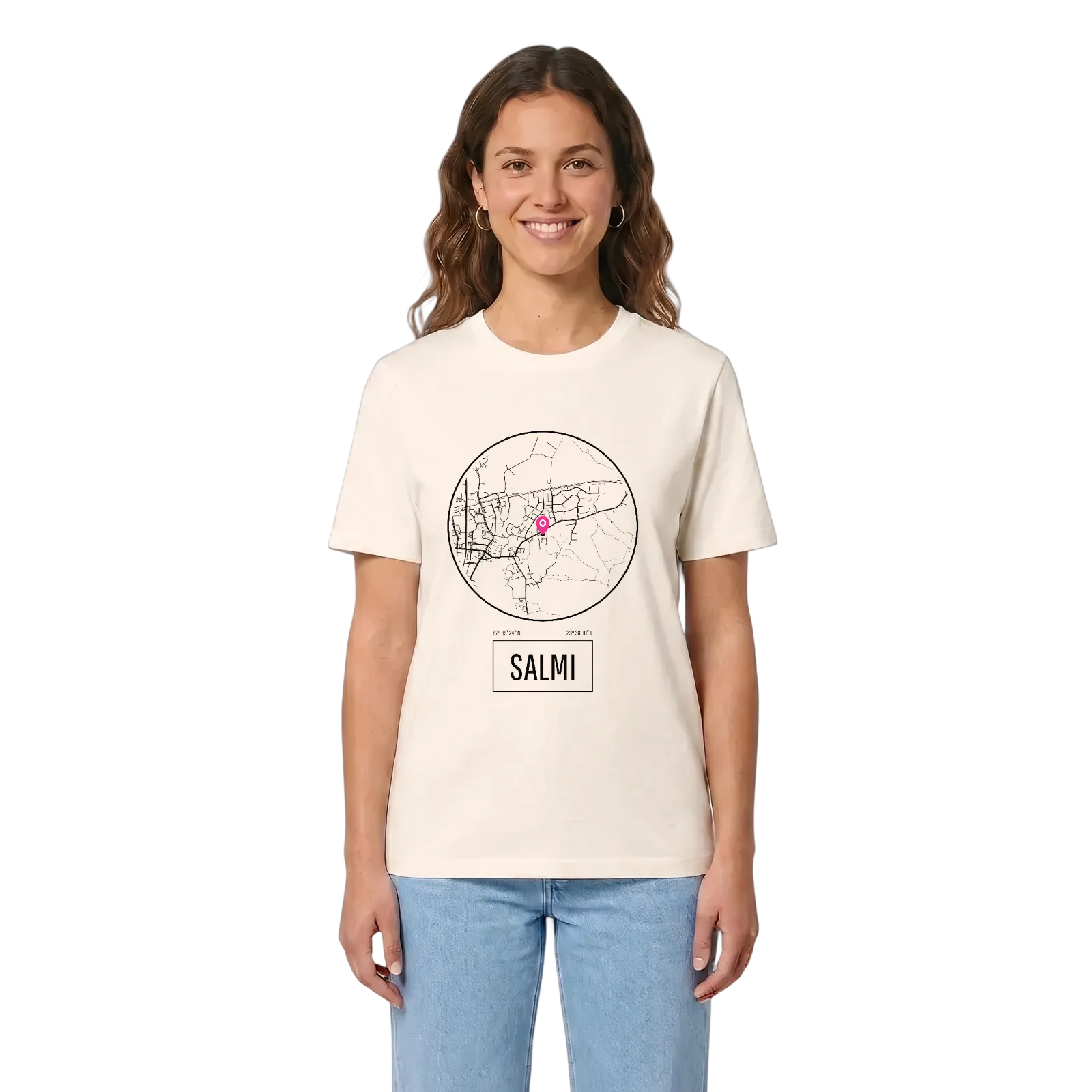 Salmi t-shirt – Vintage White, i miljö