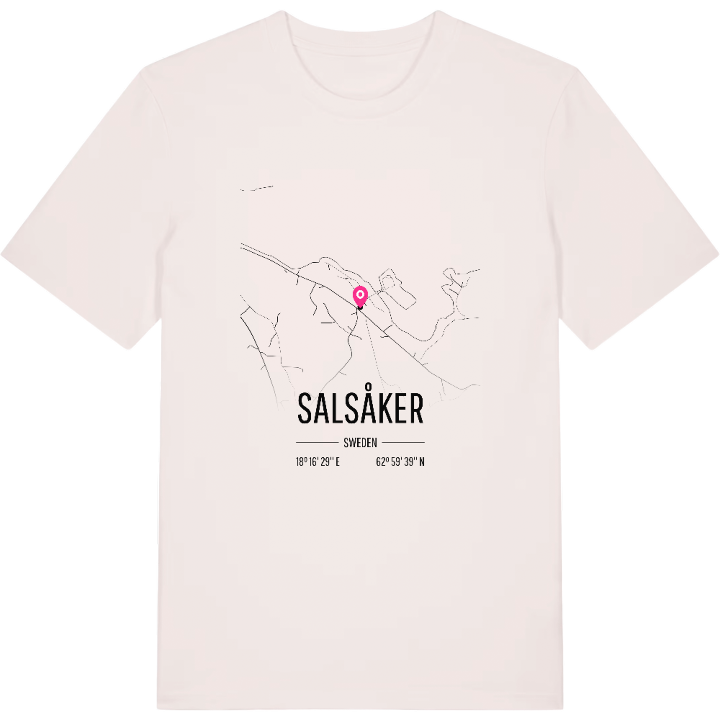 Salsåker karta t-shirt – t-shirt från PinShirt