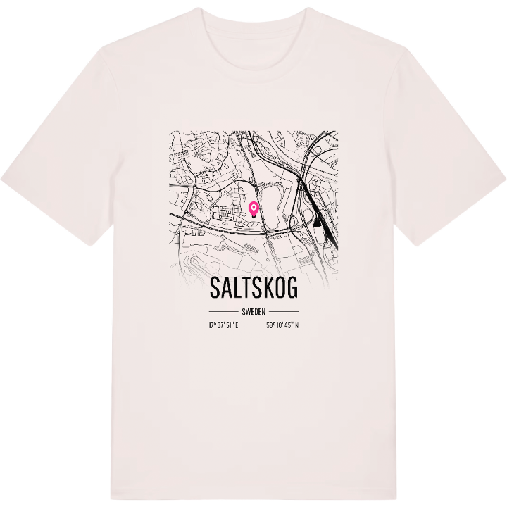 Saltskog karta t-shirt – t-shirt från PinShirt