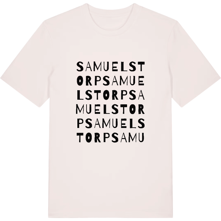 Samuelstorp ordlek t-shirt – t-shirt från PinShirt