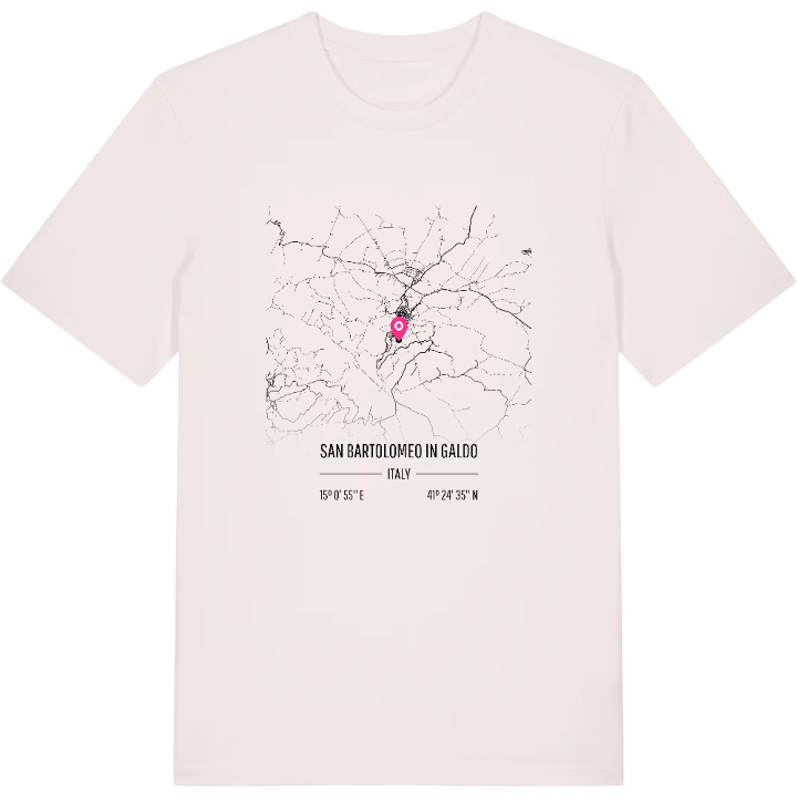 San Bartolomeo in Galdo karta t-shirt – t-shirt från PinShirt