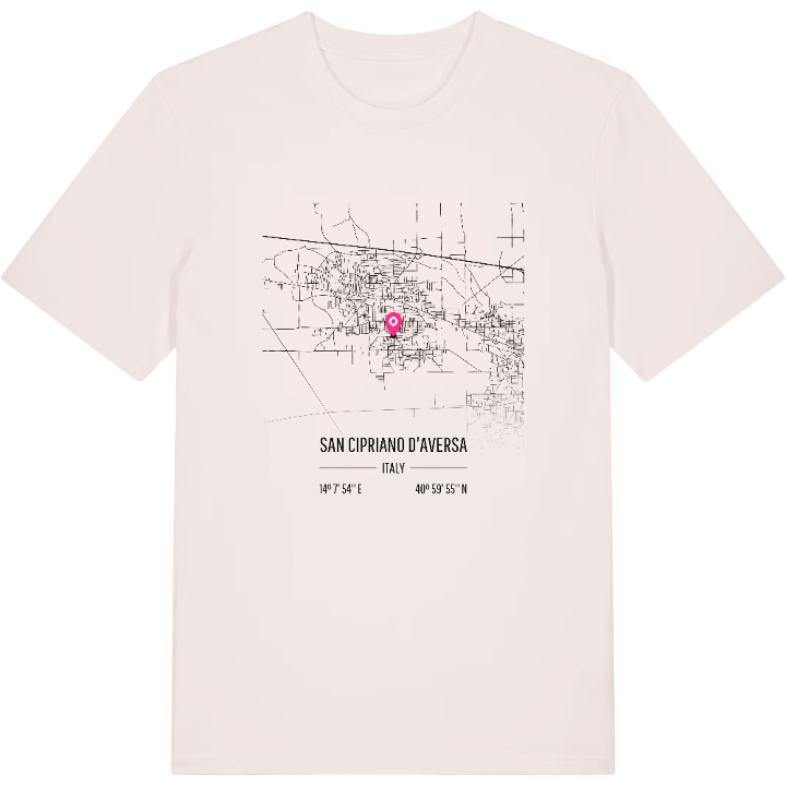 San Cipriano d'Aversa karta t-shirt – t-shirt från PinShirt