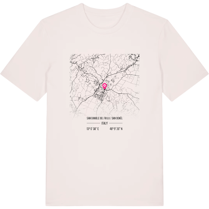 San Daniele del Friuli / San Denêl karta t-shirt – t-shirt från PinShirt