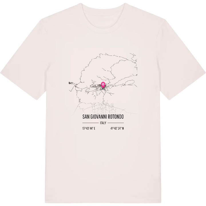 San Giovanni Rotondo karta t-shirt – t-shirt från PinShirt