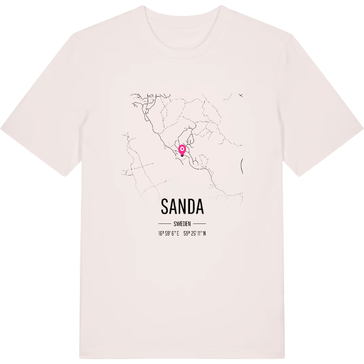 Sanda karta t-shirt – t-shirt från PinShirt
