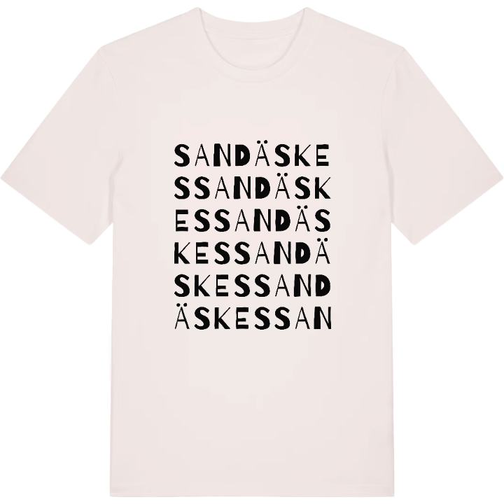 Sandäskes ordlek t-shirt – t-shirt från PinShirt
