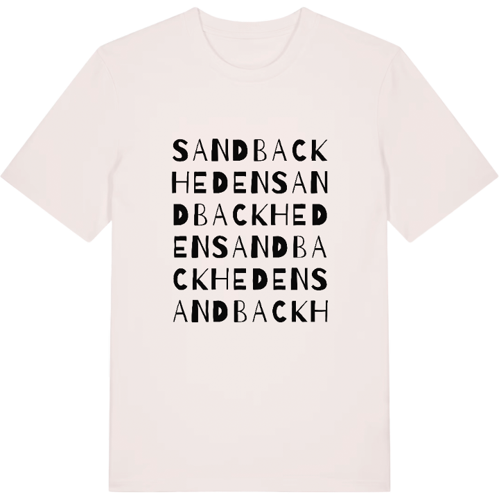 Sandbackheden ordlek t-shirt – t-shirt från PinShirt