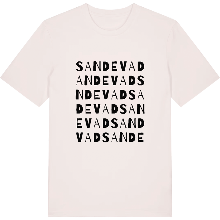Sandevad ordlek t-shirt – t-shirt från PinShirt