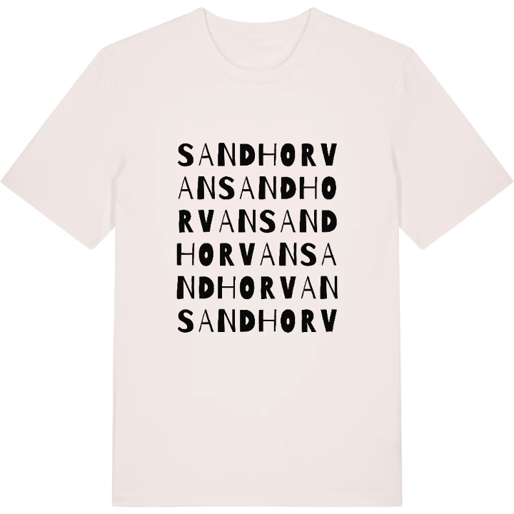 Sandhorvan ordlek t-shirt – t-shirt från PinShirt
