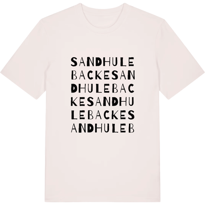 Sandhulebacke ordlek t-shirt – t-shirt från PinShirt