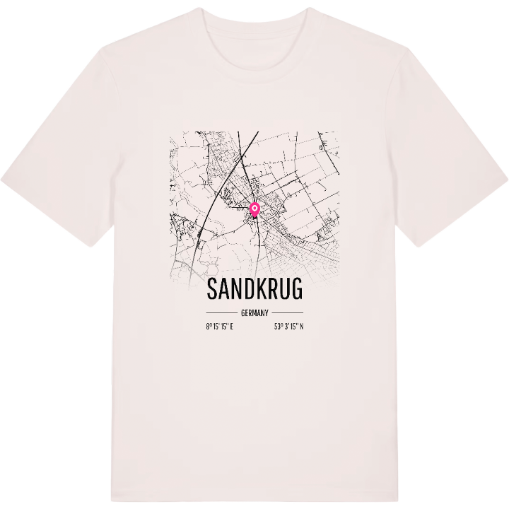 Sandkrug karta t-shirt – t-shirt från PinShirt