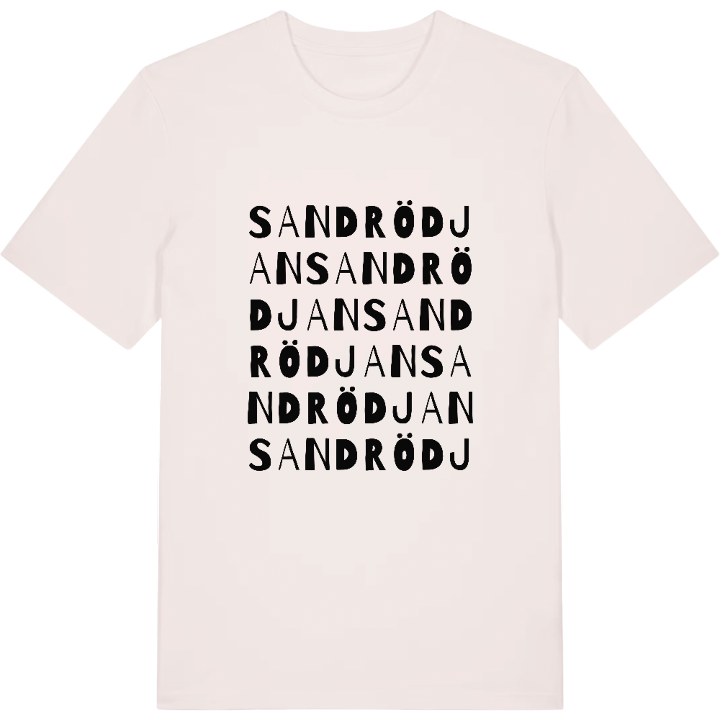 Sandrödjan ordlek t-shirt – t-shirt från PinShirt