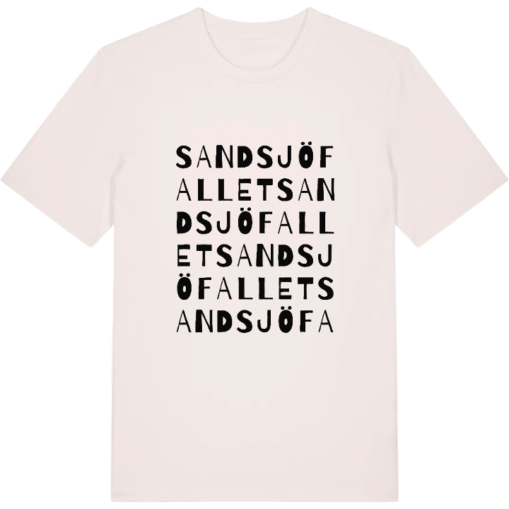 Sandsjöfallet ordlek t-shirt – t-shirt från PinShirt