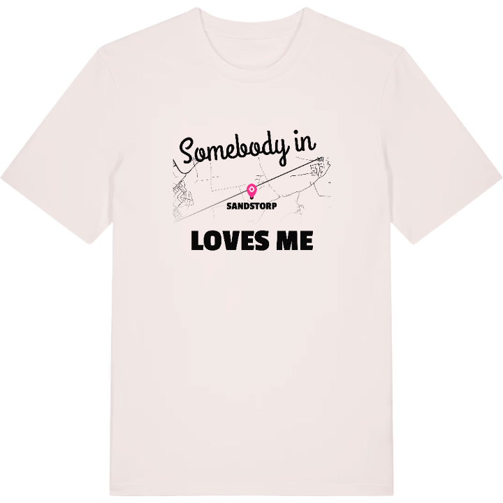Någon i Sandstorp älskar mig t-shirt – t-shirt från PinShirt
