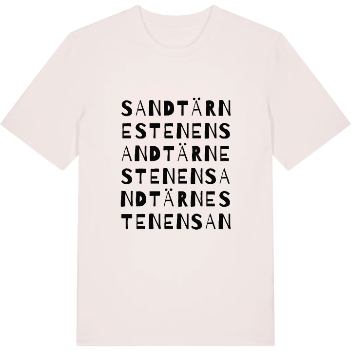 Sandtärnestenen ordlek t-shirt – t-shirt från PinShirt