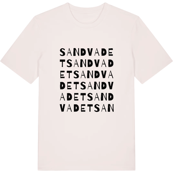 Sandvadet ordlek t-shirt – t-shirt från PinShirt