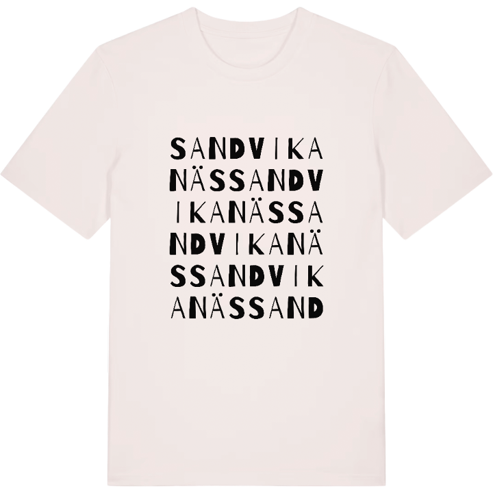 Sandvikanäs ordlek t-shirt – t-shirt från PinShirt