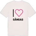 Jag älskar Sångas t-shirt stort tryck