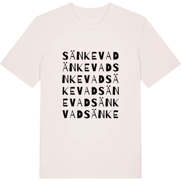 Sänkevad ordlek t-shirt – t-shirt från PinShirt