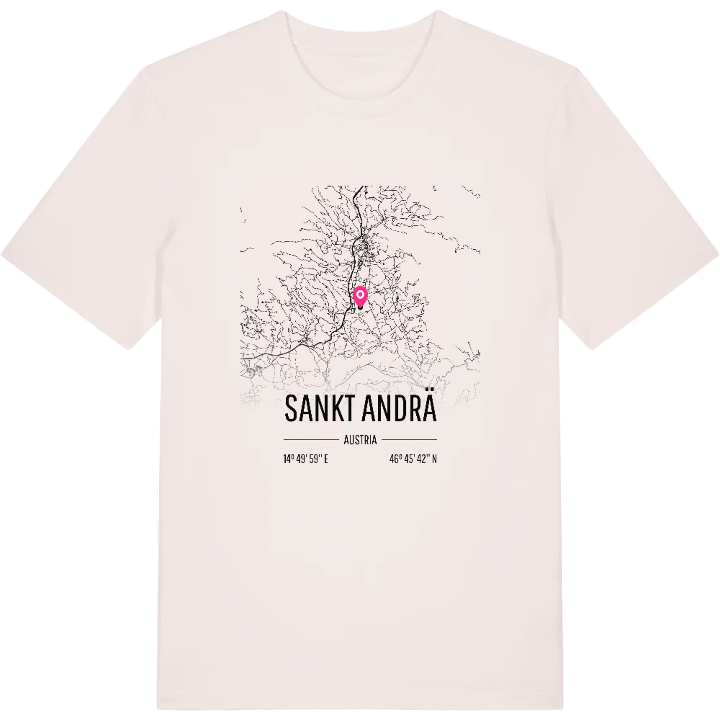 Sankt Andrä karta t-shirt – t-shirt från PinShirt