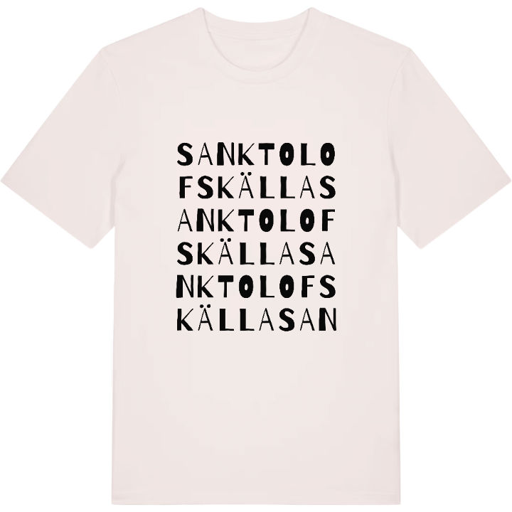Sankt Olofs källa ordlek t-shirt – t-shirt från PinShirt