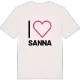Jag älskar Sanna t-shirt stort tryck