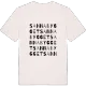 Sannabygget ordlek t-shirt