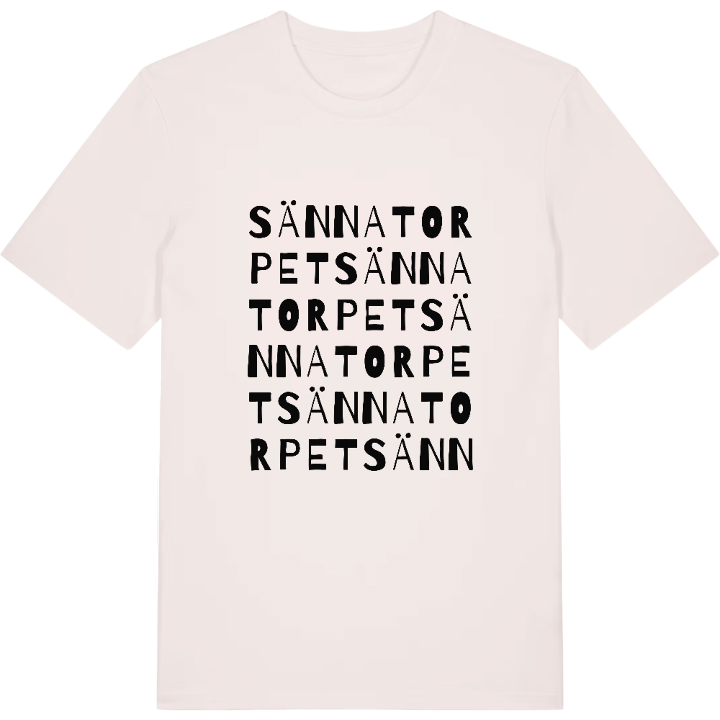 Sännatorpet ordlek t-shirt – t-shirt från PinShirt