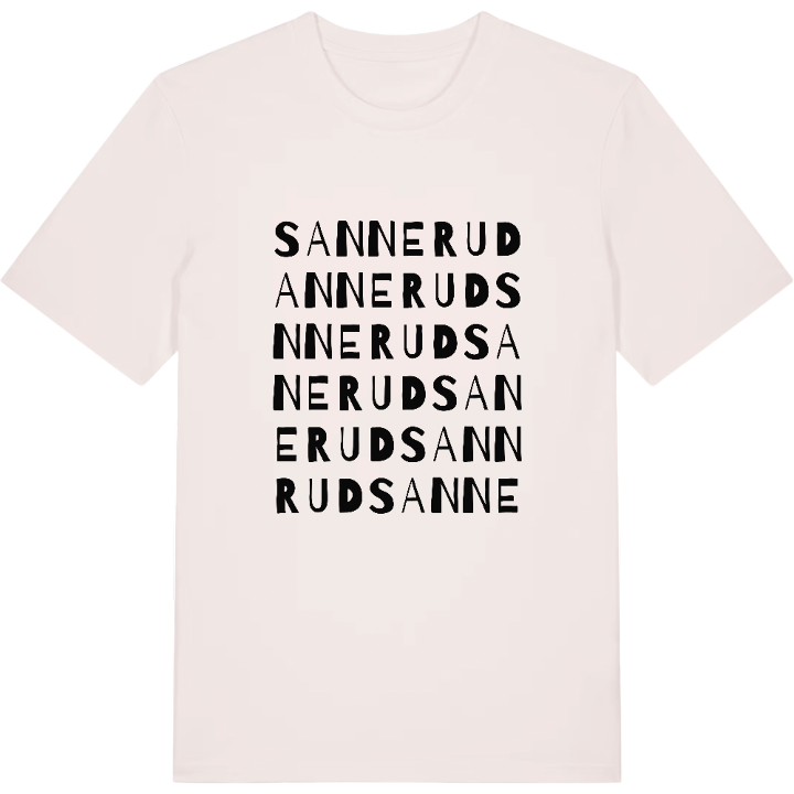 Sannerud ordlek t-shirt – t-shirt från PinShirt
