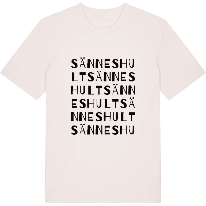 Sänneshult ordlek t-shirt – t-shirt från PinShirt
