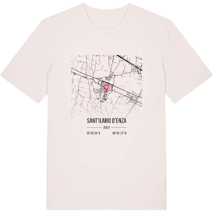 Sant'Ilario d'Enza karta t-shirt – t-shirt från PinShirt