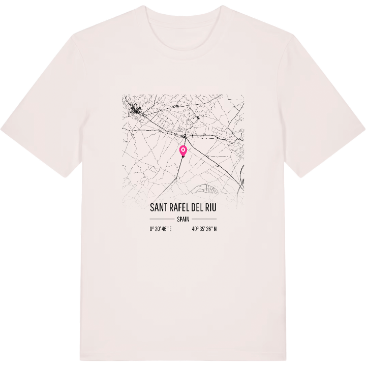 Sant Rafel del Riu karta t-shirt – t-shirt från PinShirt