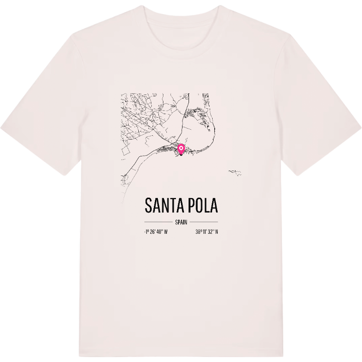 Santa Pola karta t-shirt – t-shirt från PinShirt
