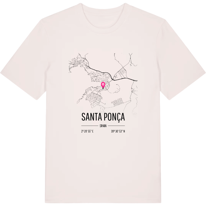 Santa Ponça karta t-shirt – t-shirt från PinShirt