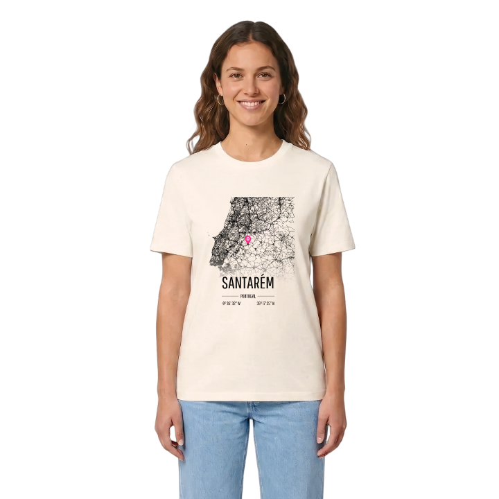 Santarém karta t-shirt – t-shirt från PinShirt
