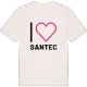 Jag älskar Santec t-shirt stort tryck