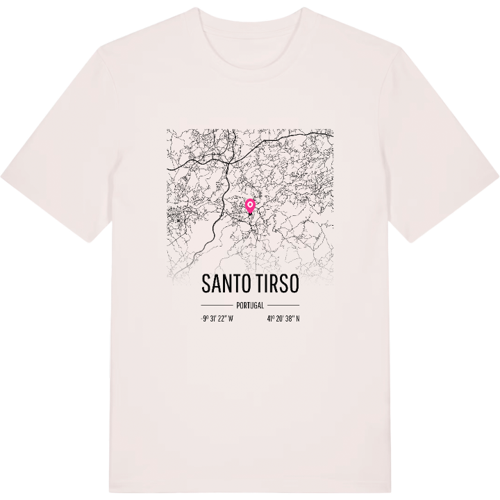 Santo Tirso karta t-shirt – t-shirt från PinShirt